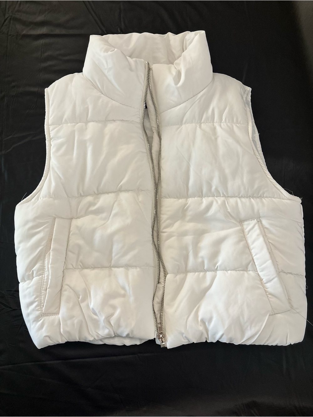 Ambiance White Puffer Vest